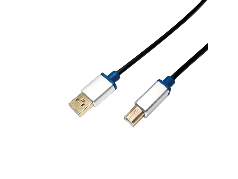 1.5m, Usb2.0 A Usb2.0 B, 1.5 M, Usb A, Usb B, Usb 2.0, Hanstik Hanstik, Sort fra Logilink
