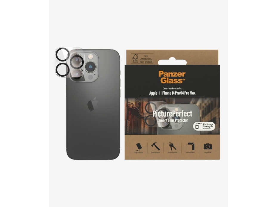 ™ | Pictureperfect   Objektiv Beskyttelse For Mobiltelefon   Rammefarve Sort | Apple Iphone 14 Pro 14 Pro Max fra Panzerglass