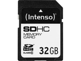 32gb Sdhc, 32 Gb, Sdhc, Klasse 10, 25 Mb S, Stødresistent, Temperaturbestandigt, Røntgenbestandig, Sort fra Intenso