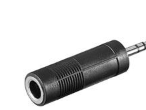11101, 3.5 Mm, 6.35 Mm, Sort fra Goobay