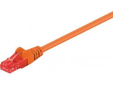 0.50m 2xrj 45 Cable, 0,50 M, Cat6, Rj 45, Rj 45, Orange fra Goobay