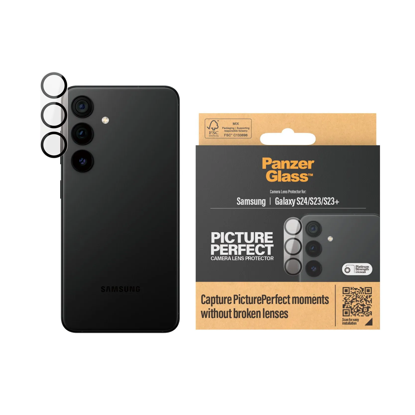 ™ | Pictureperfect   Objektiv Beskyttelse For Mobiltelefon | Galaxy S24 S23 S23+ fra Panzerglass