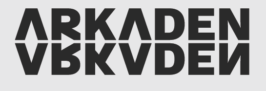 Arkaden Lille Logo Mirror Transfer Sort   Dtf fra Geekd