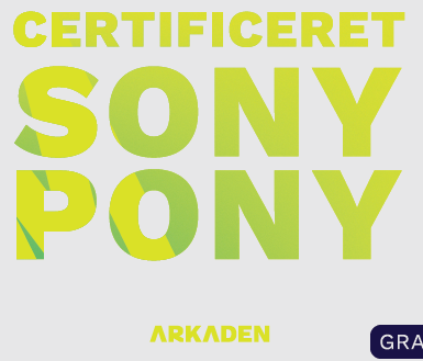 Arkaden Stor Sony Pony Transfer   Dtf fra Geekd