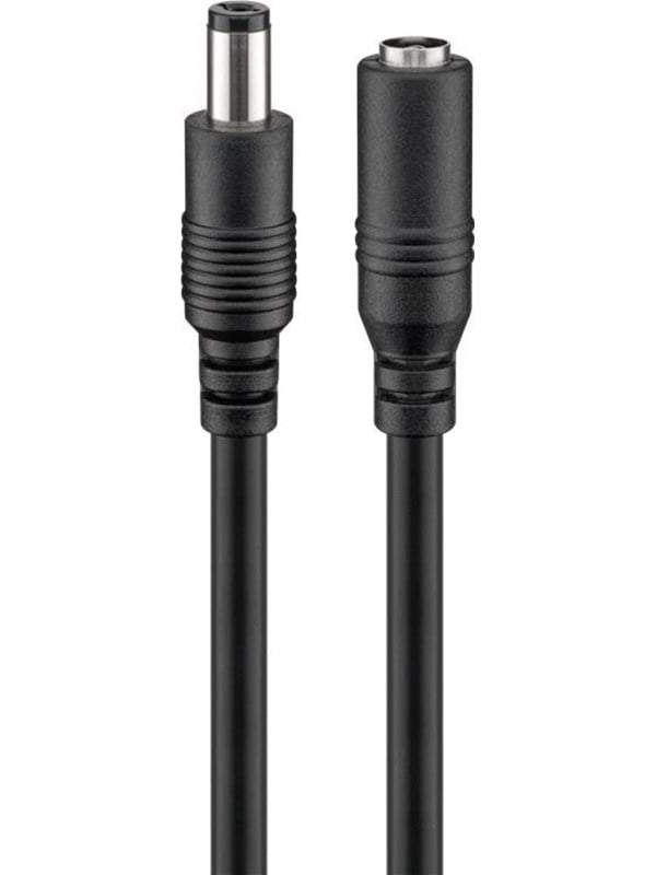 2.1 Mm Dc Extension Cable Black fra Pro